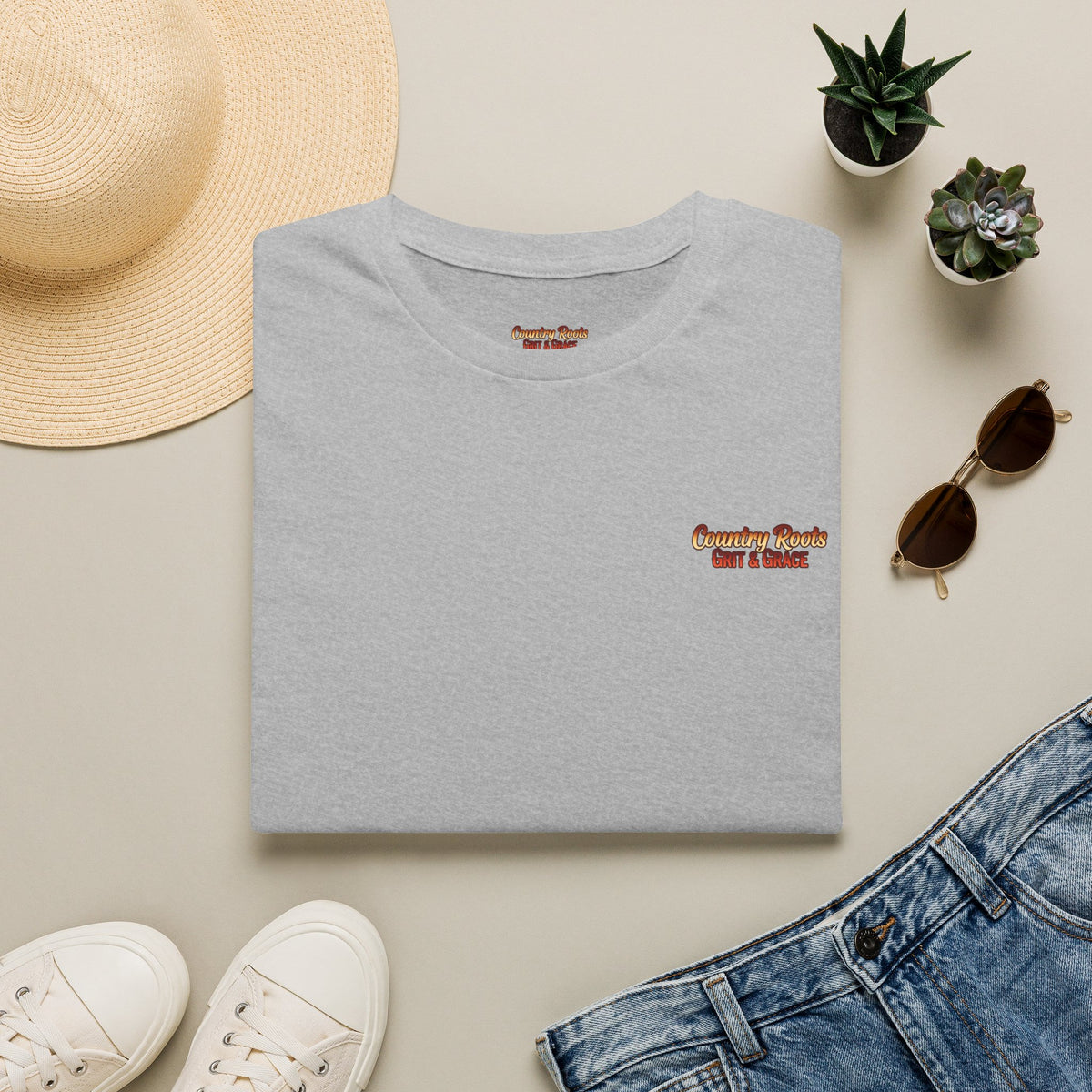 Vintage Country Roads T‑Shirt — 'Country Roads Take Me Home' Minimal Tee
