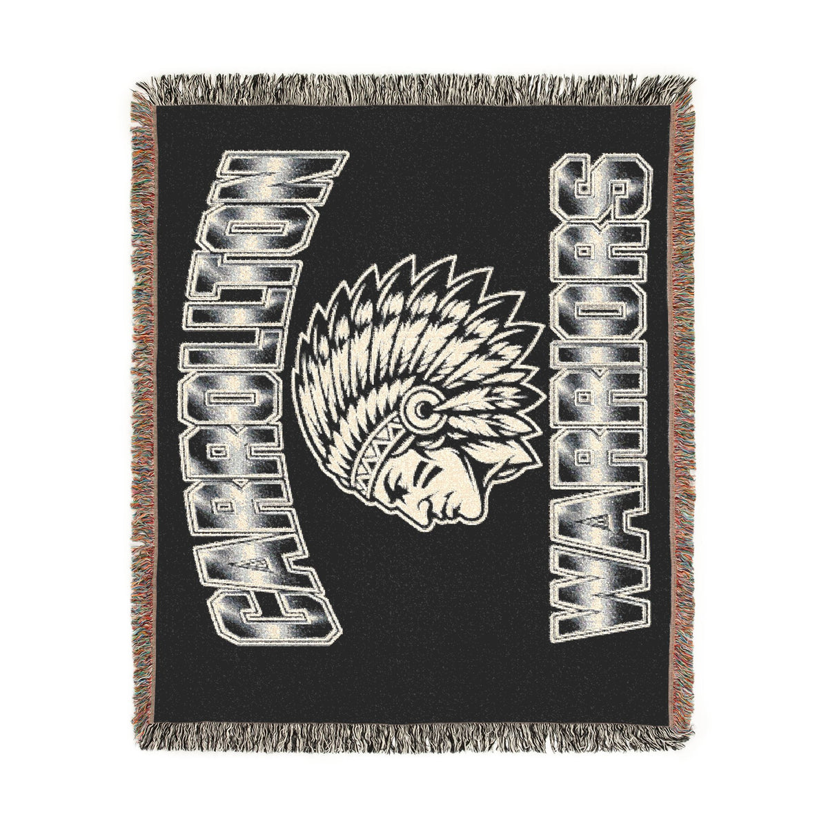 Carrollton Warriors Native American Woven Blanket
