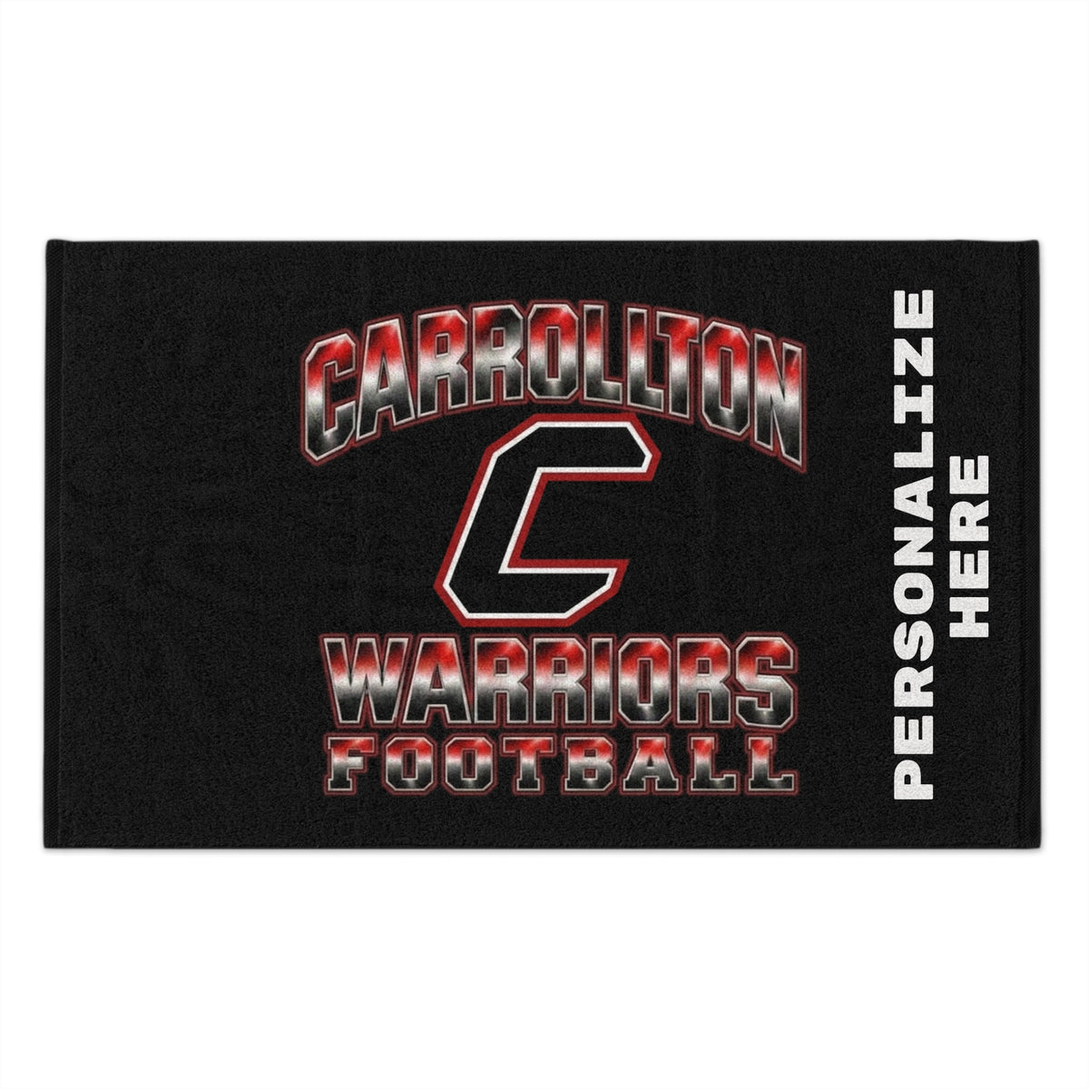 Carrollton Warriors Football Personalized Rally Towel