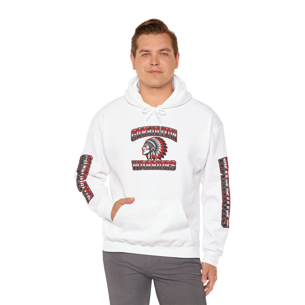 Hoodie — Embroidered Warriors Native Chief Logo Pullover